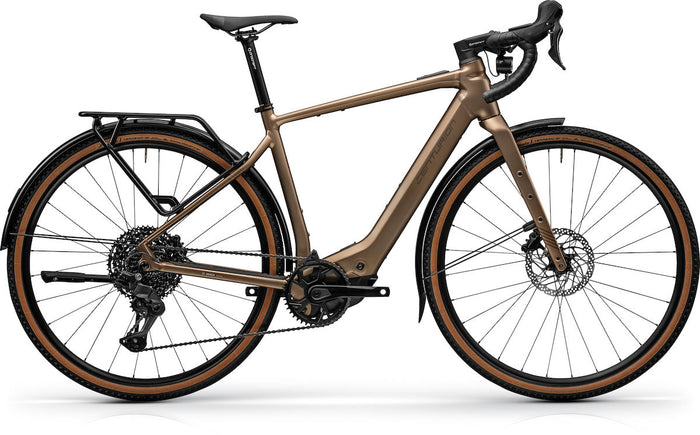 CENTURION Crossfire R1000 D EQ EP2 – E-Gravelbike, Bosch Performance Line SX, 400 Wh, Riva Gold Satin