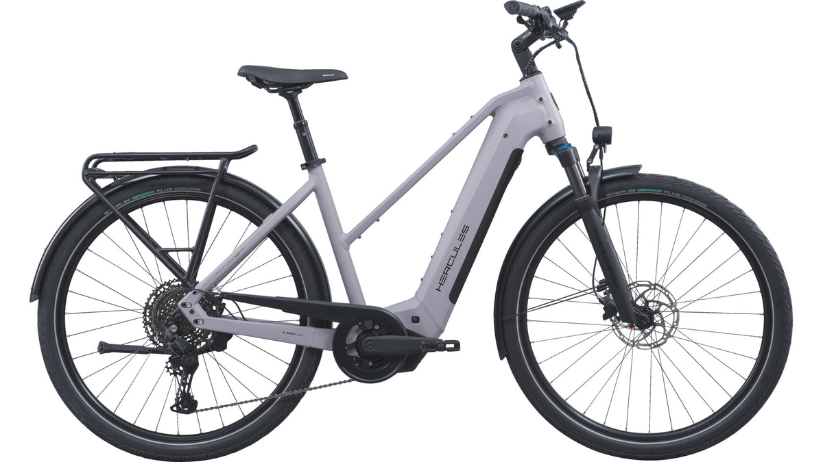 Hercules Futura HD I-11 LTD Trapez – E-Trekkingbike, Bosch Performance Line CX, 800 Wh, Grey-matt