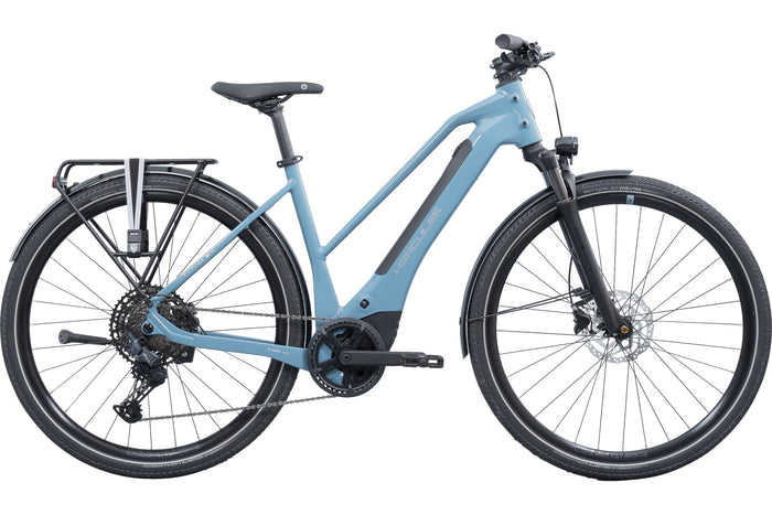 Hercules Futura SL I-11 Trapez – E-Urbanbike, Bosch Performance Line SX, 400 Wh, Urban Blue-glossy