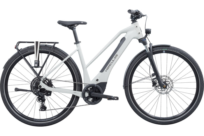 Hercules Futura SL I-9 Trapez – E-Urbanbike, Bosch Performance Line SX, 400 Wh, Urban Grey - Glossy