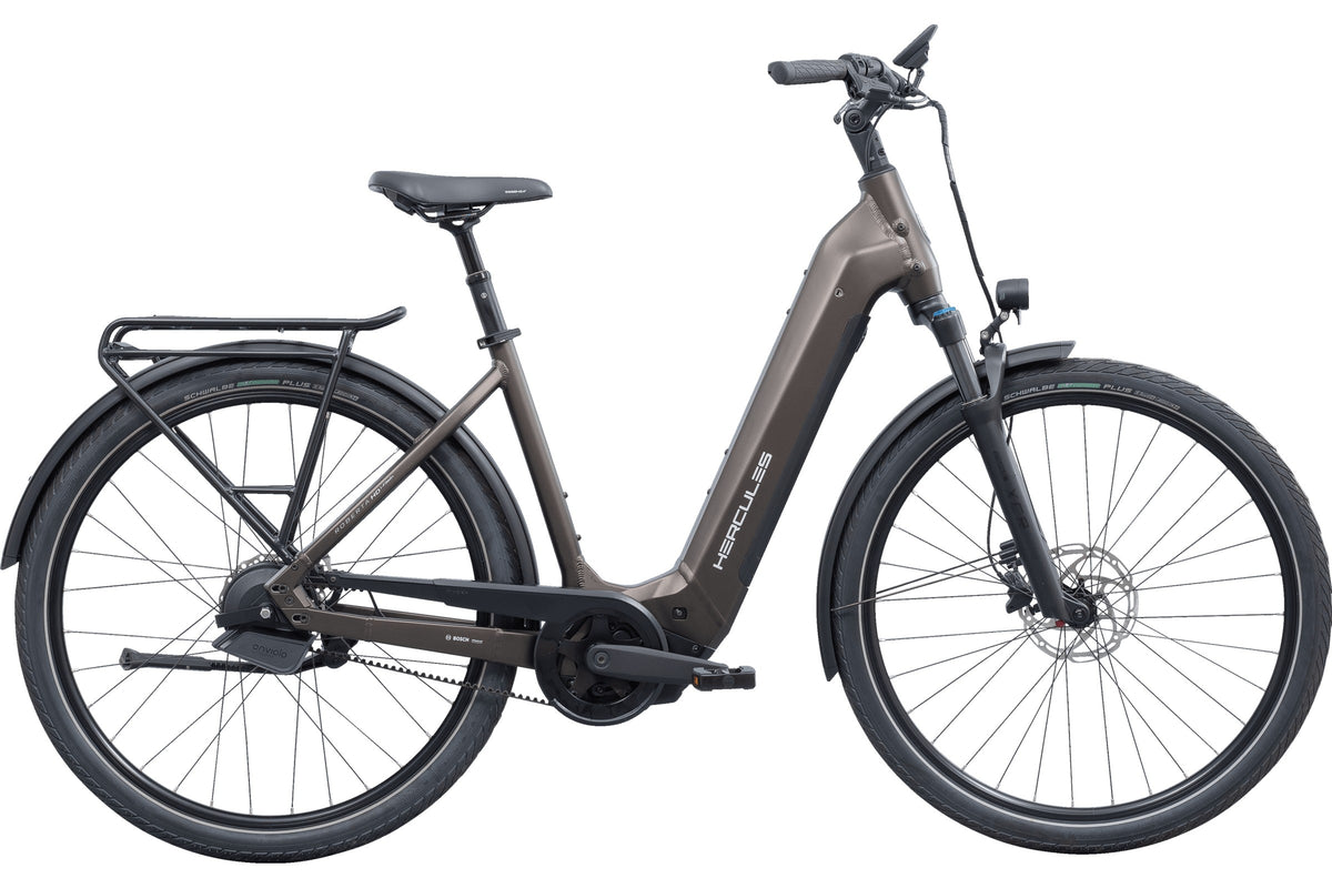 Hercules Roberta HD I-F360+ Wave – E-Trekkingbike, Bosch Performance Line CX, 800 Wh, Nutria-matt