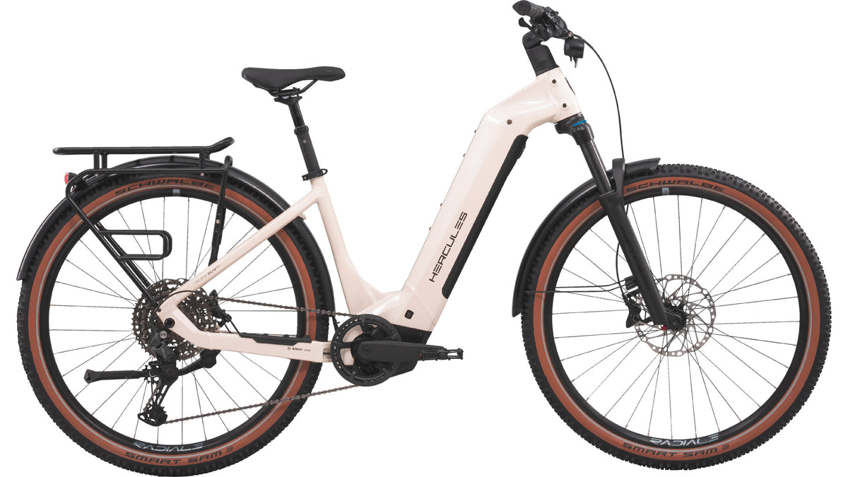Hercules NOS SUV 4.1 Wave – E-SUV Hardtail, Bosch Performance Line CX, 800 Wh, Pearlwhite-glossy