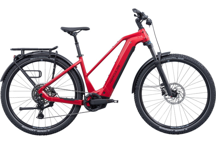 Hercules NOS SUV 4.2 Trapez – E-SUV Hardtail, Bosch Performance Line CX, 800 Wh, Red Metallic-glossy