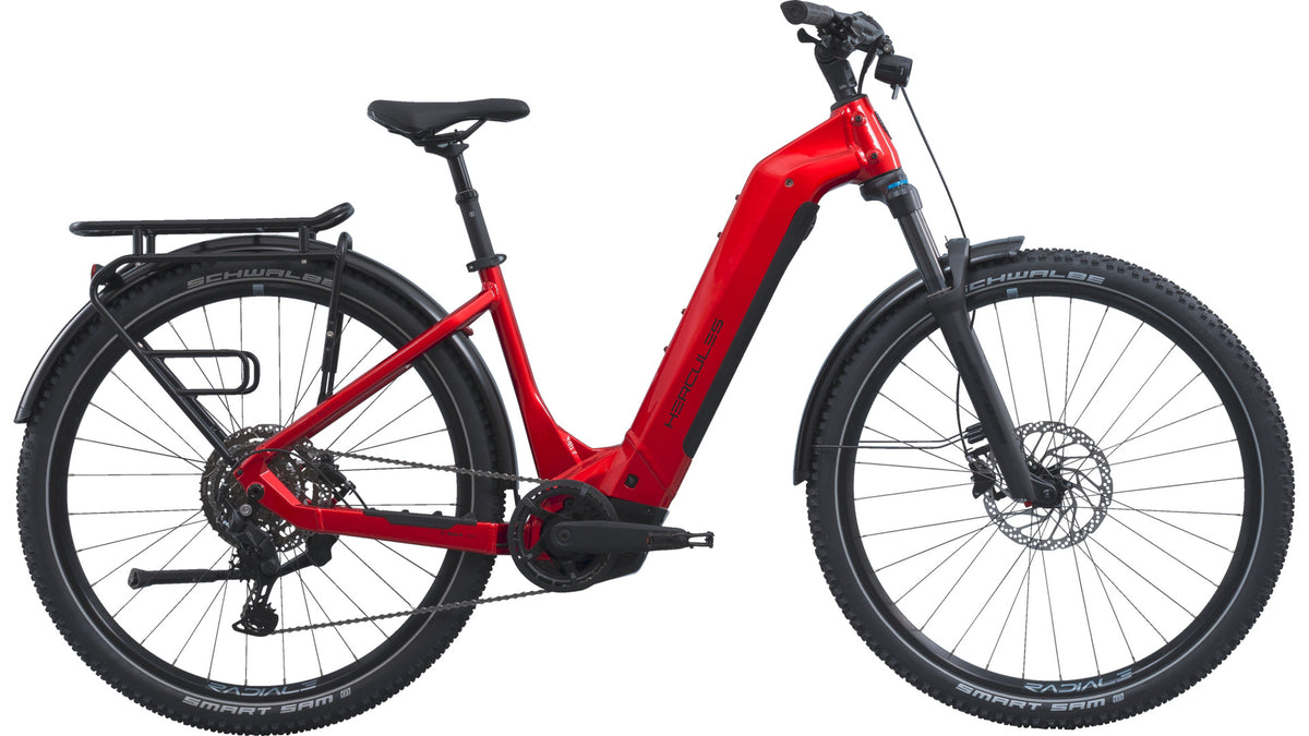 Hercules NOS SUV 4.2 Wave – E-SUV Hardtail, Bosch Performance Line CX, 600 Wh, Red Metallic-glossy