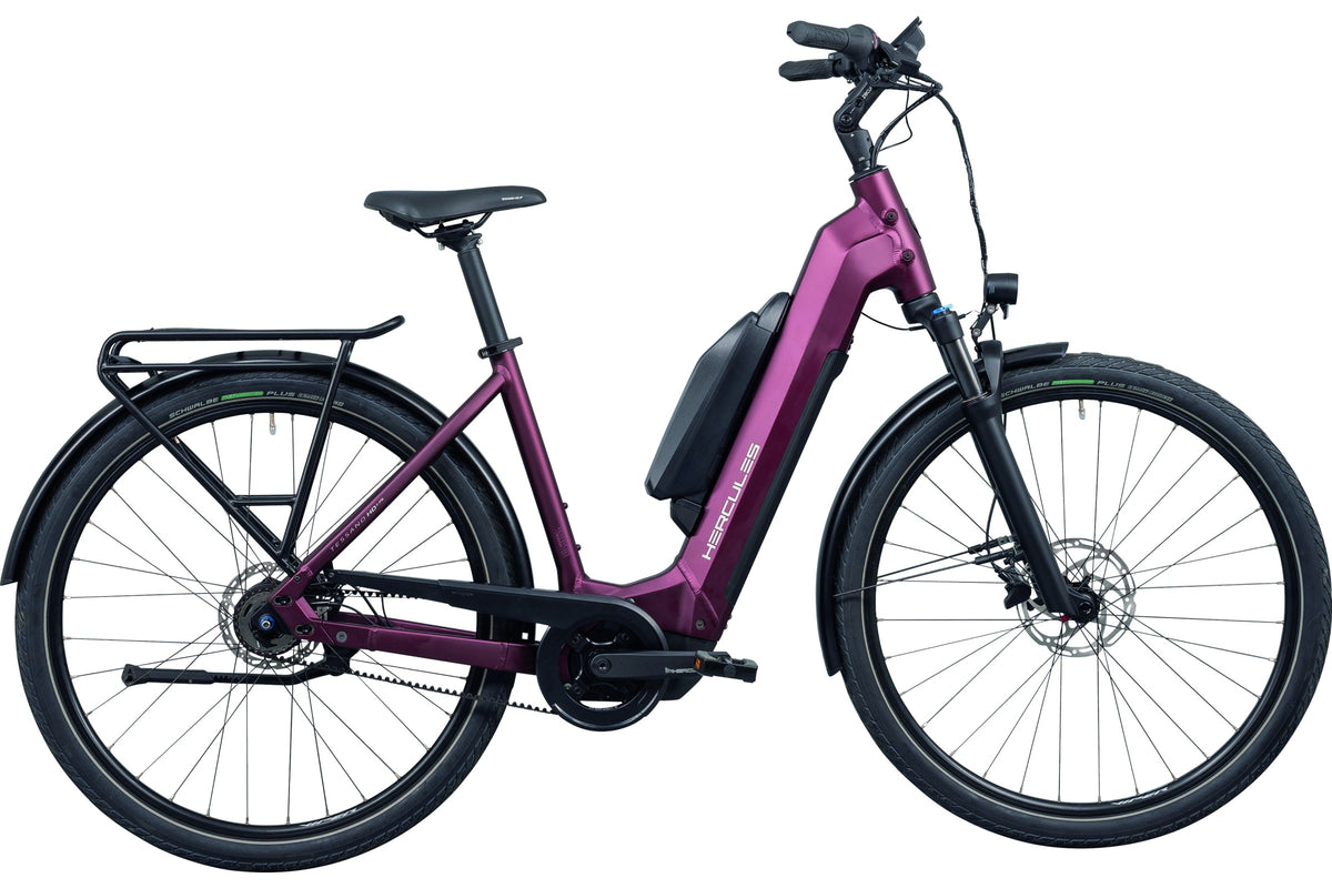 Hercules Tessano HD I-F5 Wave – E-Trekkingbike, 1040 Wh, Ultimacy Bordeaux-matt