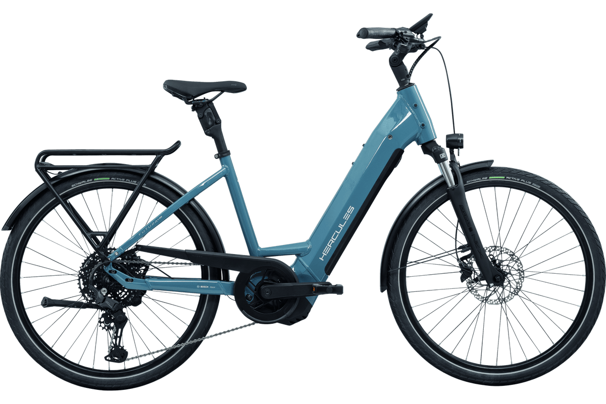 Hercules Futura I-10 LTD Wave – E-Trekkingbike, Bosch Performance Line CX, 800 Wh, Urban Blue-glossy