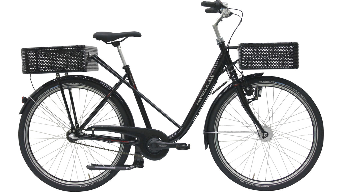 Hercules Cargo City R3 – Lastenrad, Black-glossy