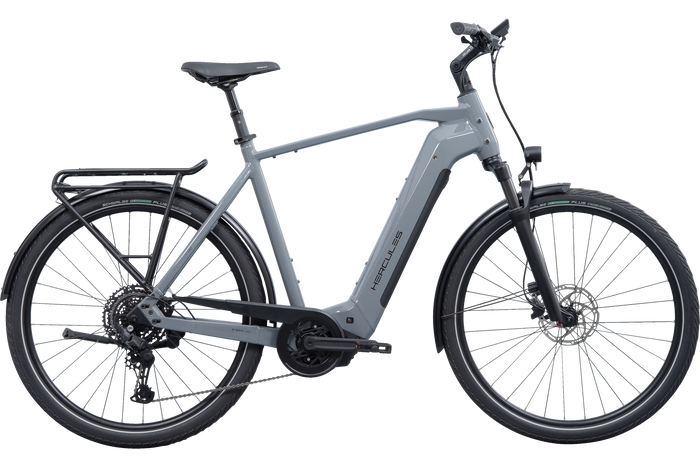 Hercules Futura HD 10 – E-Trekkingbike, Bosch Performance Line CX, 800 Wh, Graphite-glossy