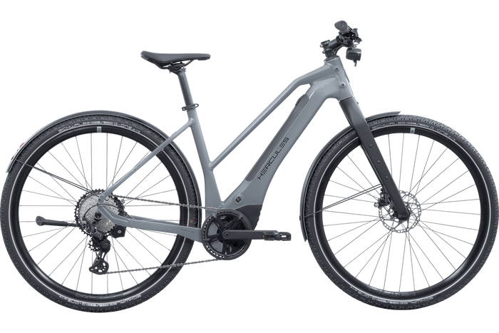 Hercules Futura SL I-12 Trapez – E-Urbanbike, Bosch Performance Line SX, 400 Wh, Graphite-glossy