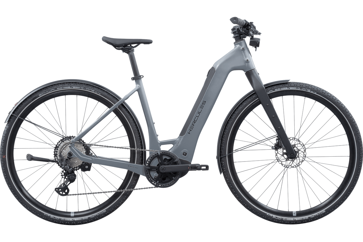 Hercules Futura SL I-12 Wave – E-Urbanbike, Bosch Performance Line SX, 400 Wh, Graphite-glossy