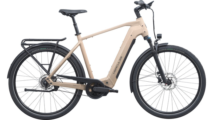 Hercules Robert/a HD F5 – E-Trekkingbike, Bosch Performance Line PX, 800 Wh, Sand Beige-matt