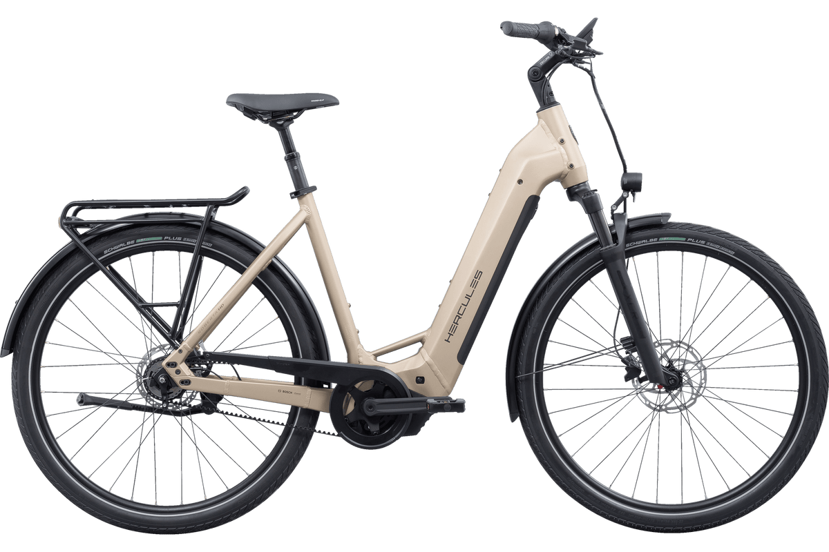 Hercules Robert/a HD F5 Wave – E-Trekkingbike, Bosch Performance Line PX, 800 Wh, Sand Beige-matt