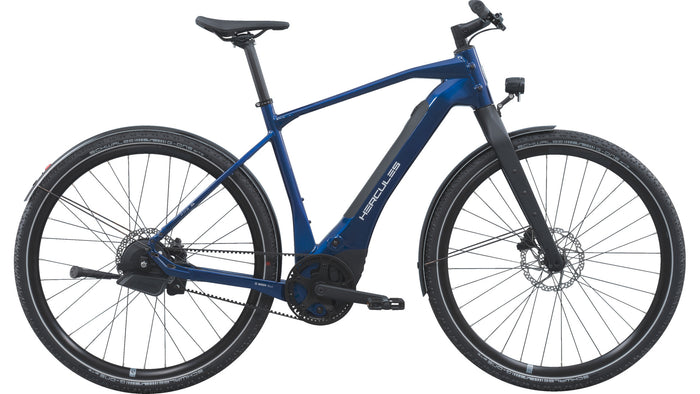 Hercules ROB SL IQ – E-Urbanbike, Bosch Performance Line SX, 400 Wh, Ink Bluegloss