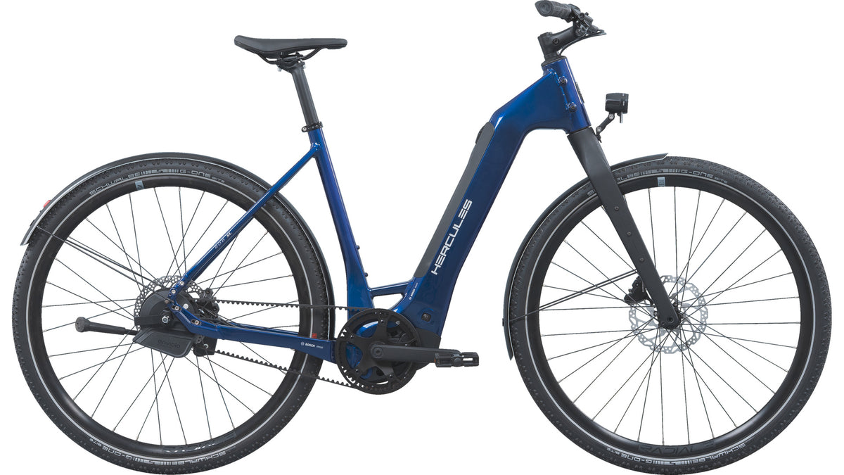 Hercules ROB SL IQ Wave – E-Urbanbike, Bosch Performance Line SX, 400 Wh, Ink Bluegloss