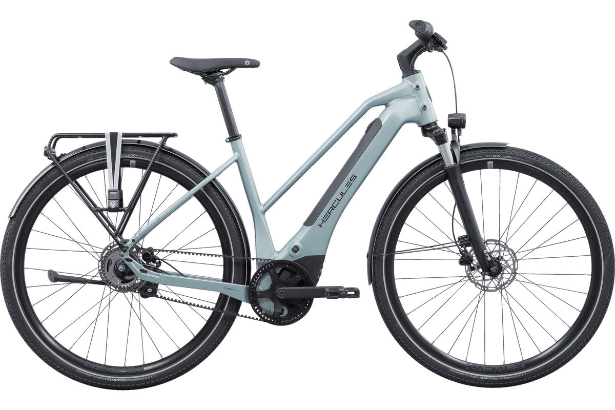 Hercules ROB SL F5 Trapez – E-Urbanbike, 400 Wh, Titanium Grey-glossy