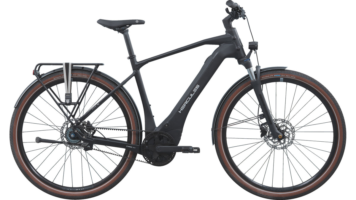 Hercules ROB SL F7 – E-Urbanbike, Bosch Performance Line SX, 400 Wh, Black Matt