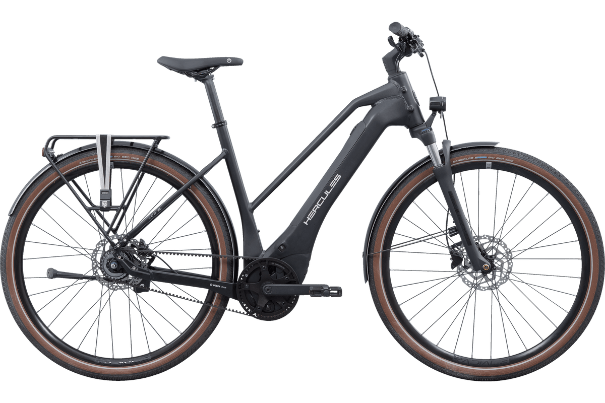 Hercules ROB SL F7 Trapez – E-Urbanbike, Bosch Performance Line SX, 400 Wh, Black Matt