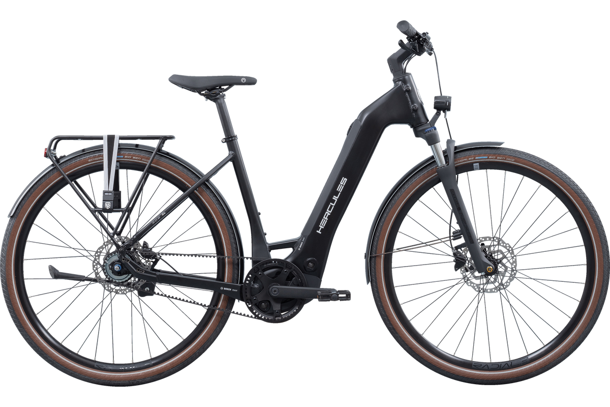 Hercules ROB SL F7 Wave – E-Urbanbike, Bosch Performance Line SX, 400 Wh, Black Matt