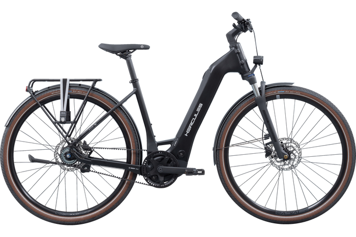 Hercules ROB SL F7 Wave – E-Urbanbike, Bosch Performance Line SX, 400 Wh, Black Matt
