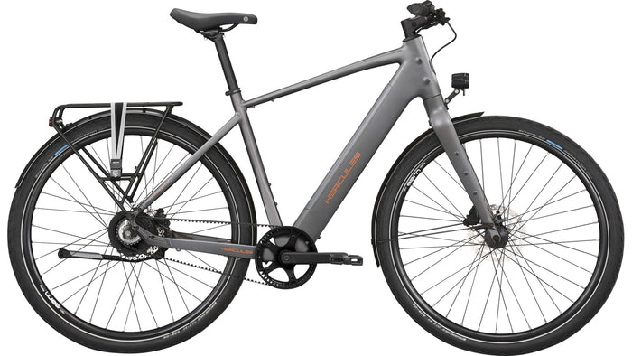 Hercules Urbanico F3 – E-Urbanbike, 374 Wh, Metal Grey-matt