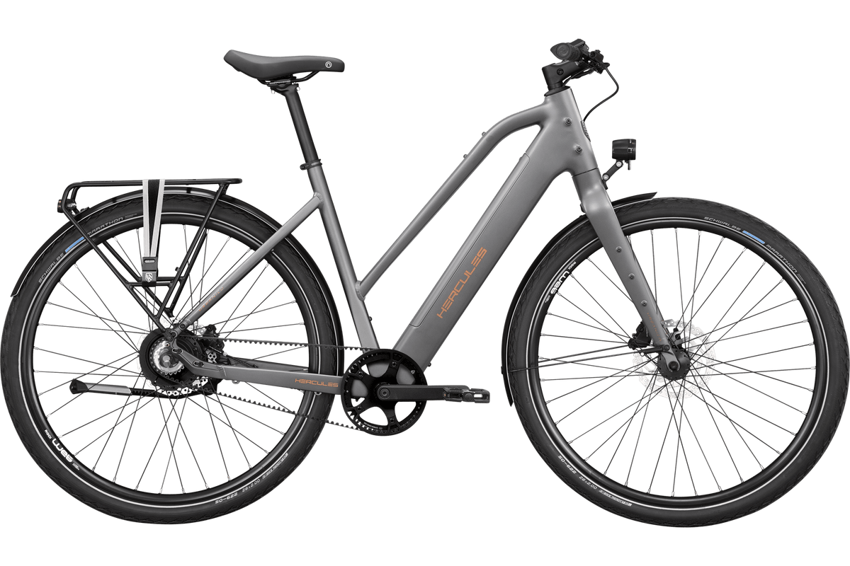 Hercules Urbanico F3 Trapez – E-Urbanbike, 374 Wh, Metal Grey-matt