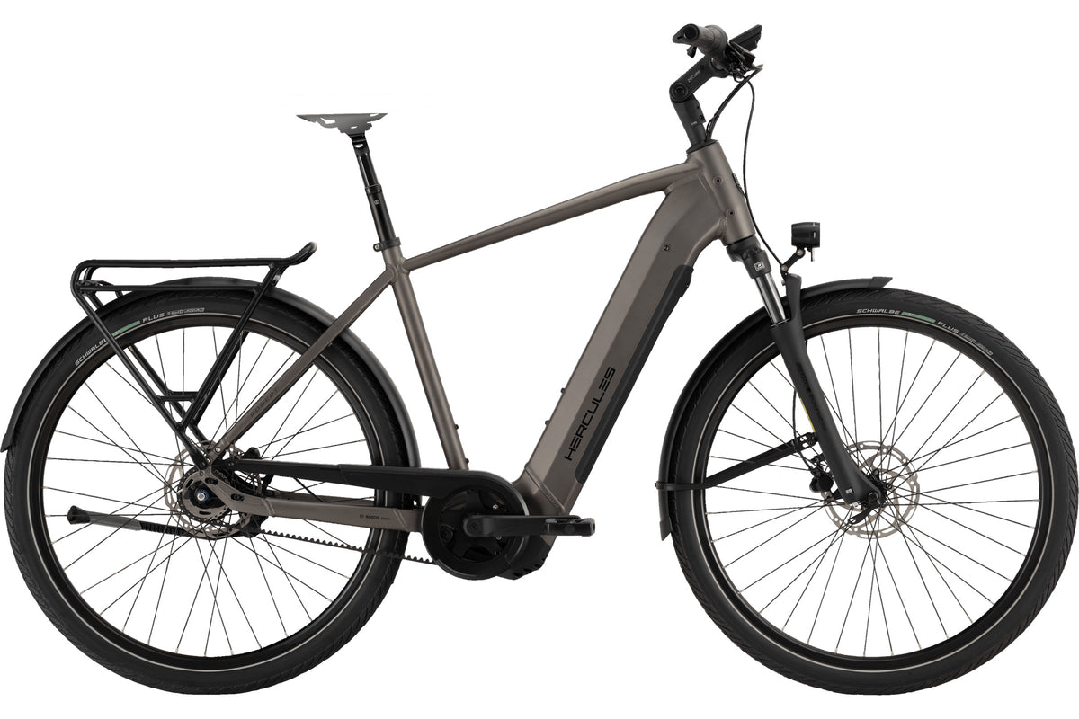 Hercules Robert/a F5 – E-Trekkingbike, Bosch Performance Line, 600 Wh, Titan-matt