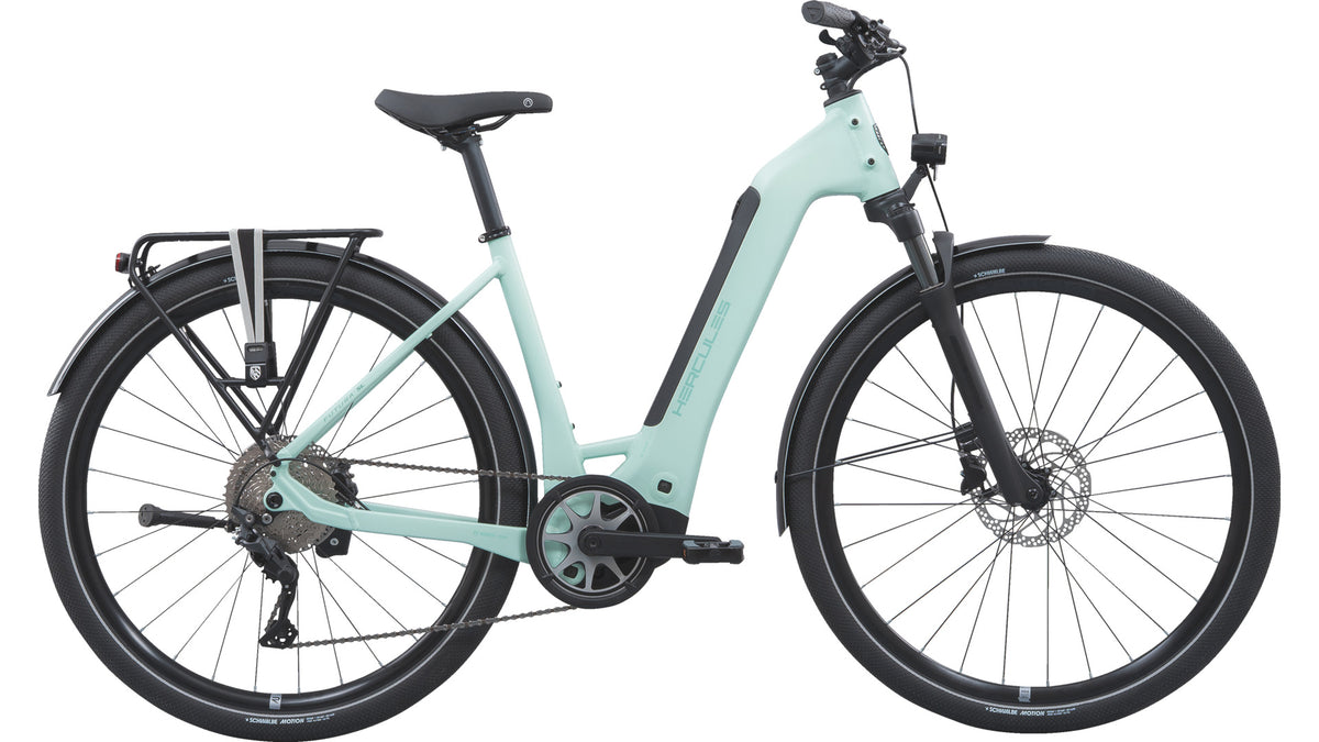 Hercules Futura SL 10 Wave – E-Urbanbike, Mint Blue-glossy