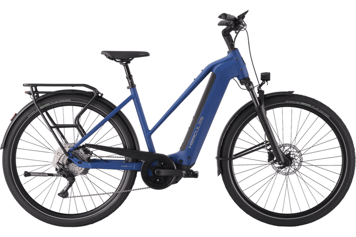 Hercules Futura 10 Trapez – E-Trekkingbike, Moonlight Blue-matt