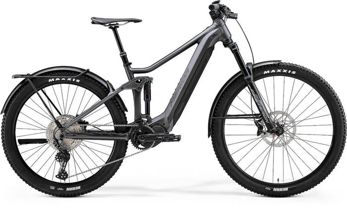 MERIDA eONE-FORTY 675 EQ EP1 – E-SUV Fully, Shimano EP8, 750 Wh, Anthrazit/Schwarz
