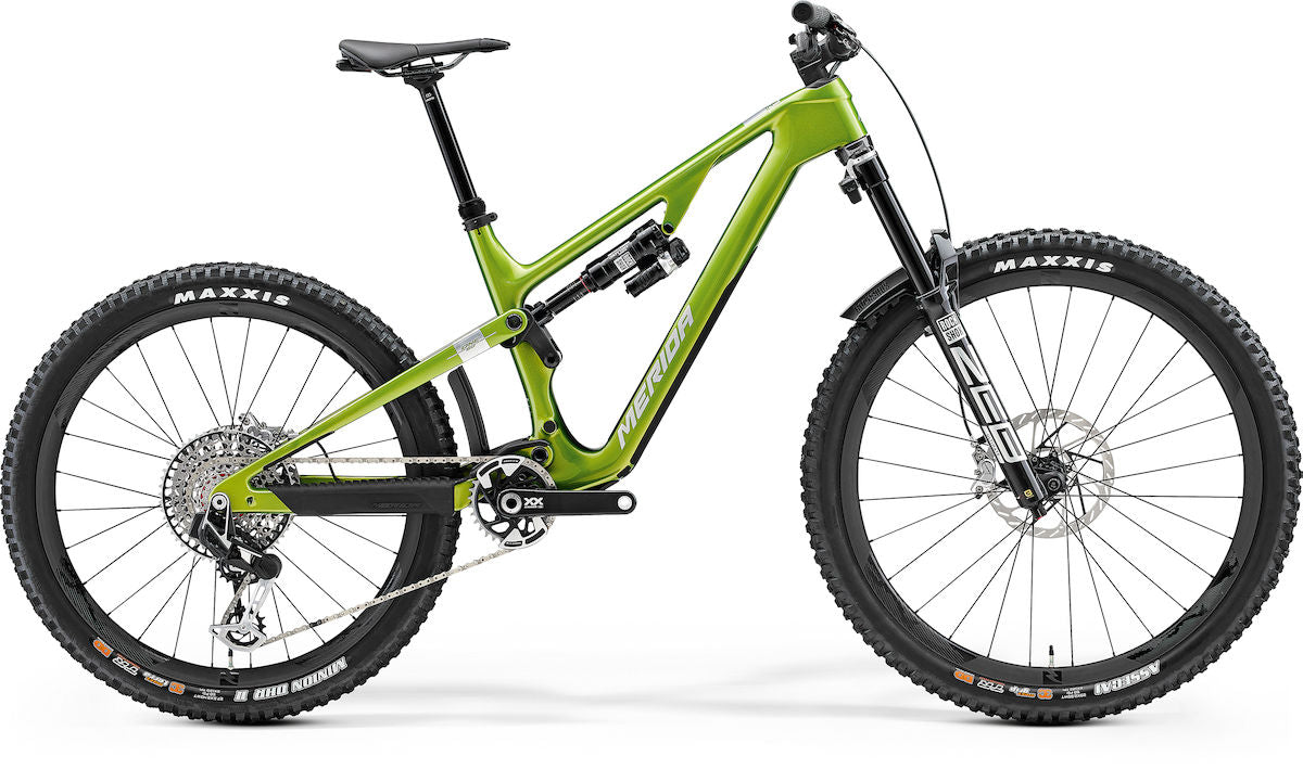 MERIDA ONE-SIXTY 10K – Mountainbike Fully, Carbon, Sram XX Eagle Transmission, Grün/Silber