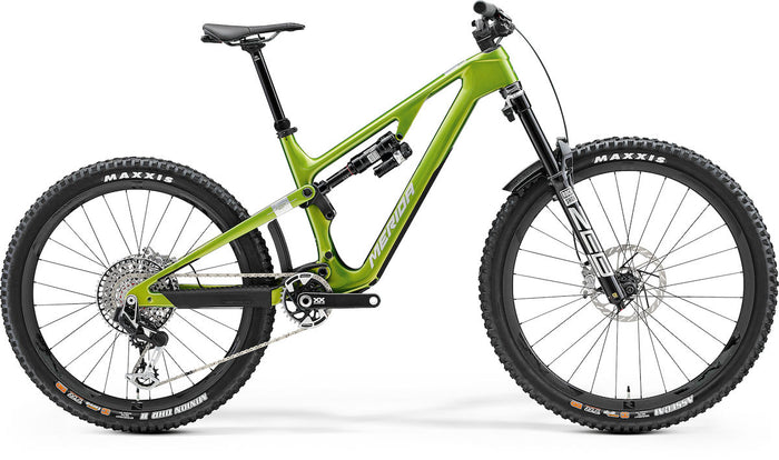 MERIDA ONE-SIXTY 10K – Mountainbike Fully, Carbon, Sram XX Eagle Transmission, Grün/Silber