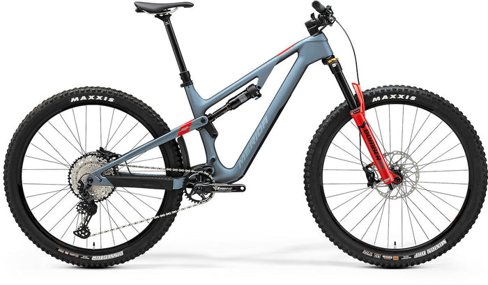 MERIDA ONE-FORTY 6000 – Mountainbike Fully, Carbon, Shimano SLX M7100 Shadow+, Blau/Rot