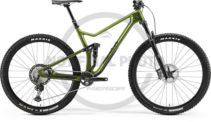 MERIDA ONE-TWENTY 9.6000 – Mountainbike Fully, Carbon, Shimano SLX M7100 Shadow+, Grün/Schwarz