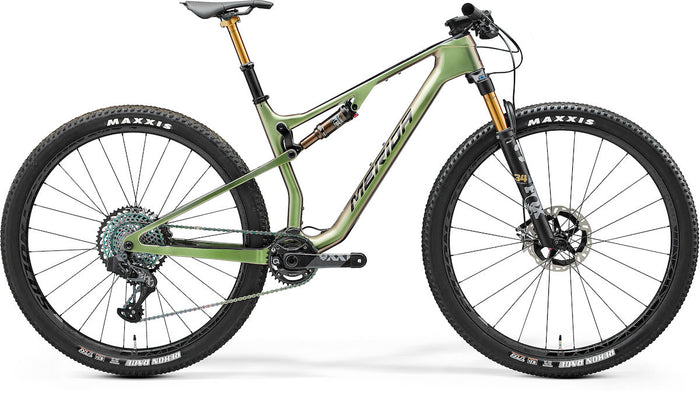 MERIDA NINETY-SIX RC 10K – Mountainbike Fully, Carbon, Sram XX1 Eagle, Grün/Schwarz