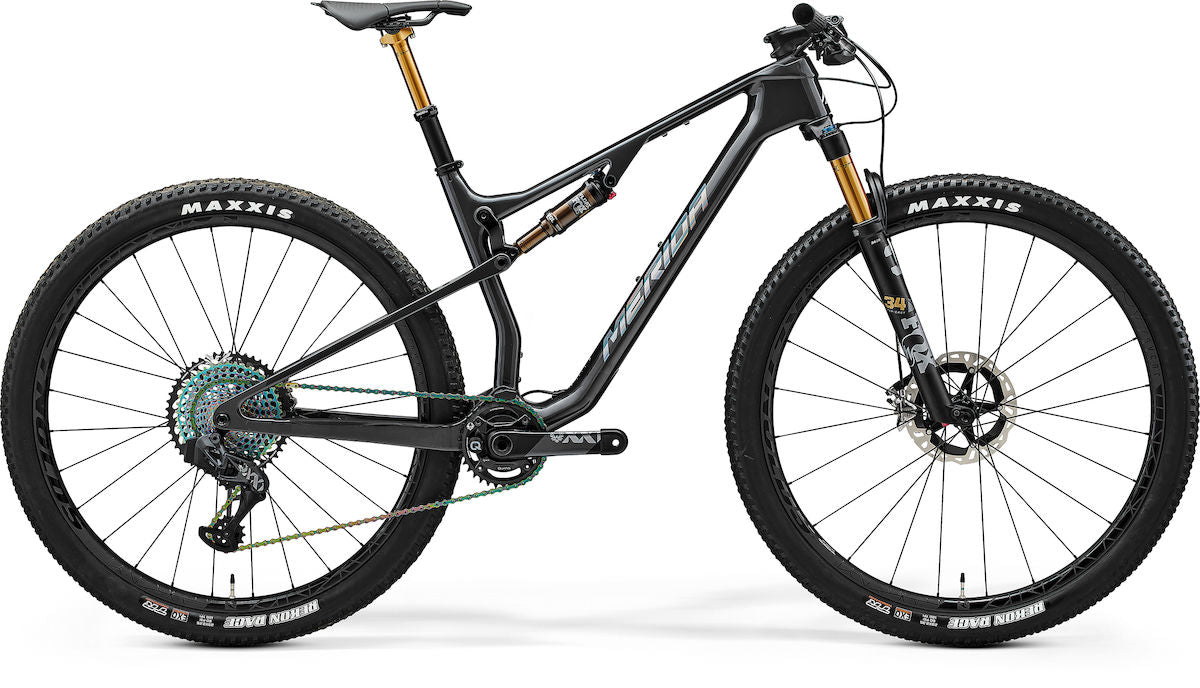 MERIDA NINETY-SIX RC 10K – Mountainbike Fully, Carbon, Sram XX1 Eagle, Silber/Schwarz