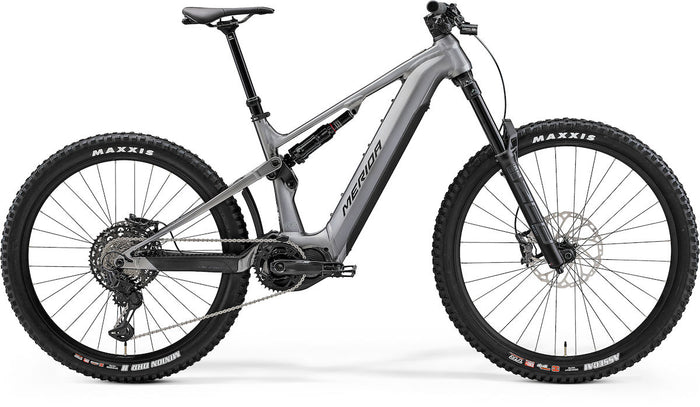 MERIDA eONE-SIXTY 875 IV1 – E-MTB Fully, Shimano EP801, 750 Wh, Gunmetal/Schwarz
