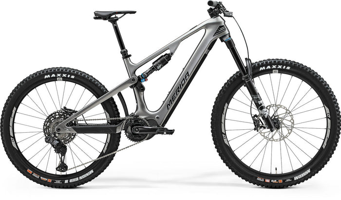 MERIDA eONE-SIXTY 8000 III1 – E-MTB Fully, Shimano EP801, 600 Wh, Carbon, Gunmetal Grey (Black)