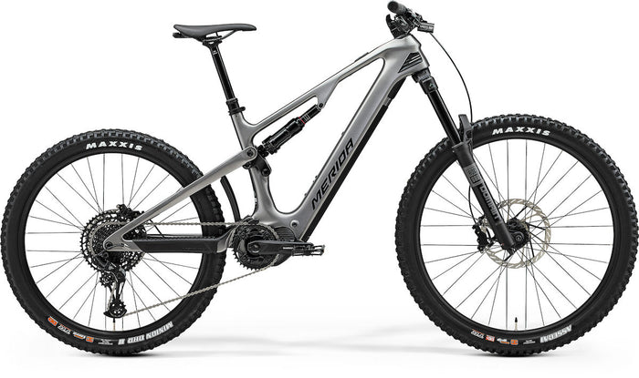 MERIDA eONE-SIXTY 6000 III1 – E-MTB Fully, Shimano EP801, 600 Wh, Carbon, Gunmetal Grey (Black)