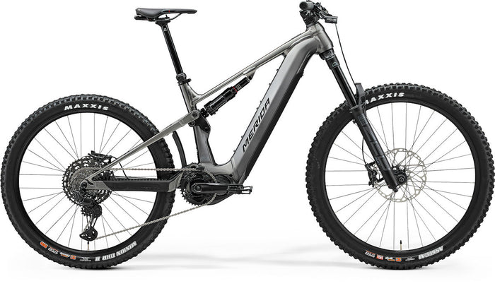 MERIDA eONE-SIXTY 875 IV1 – E-MTB Fully, Shimano EP801, 750 Wh, Gunmetal Grey (Black)