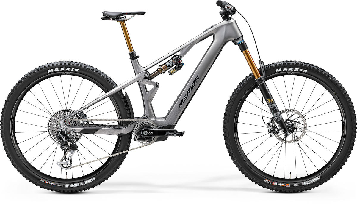 MERIDA eONE-SIXTY SL 10K I1 – E-MTB Fully, Bosch Performance Line SX, 400 Wh, Carbon, Glossy Gunmetal Grey (Black)