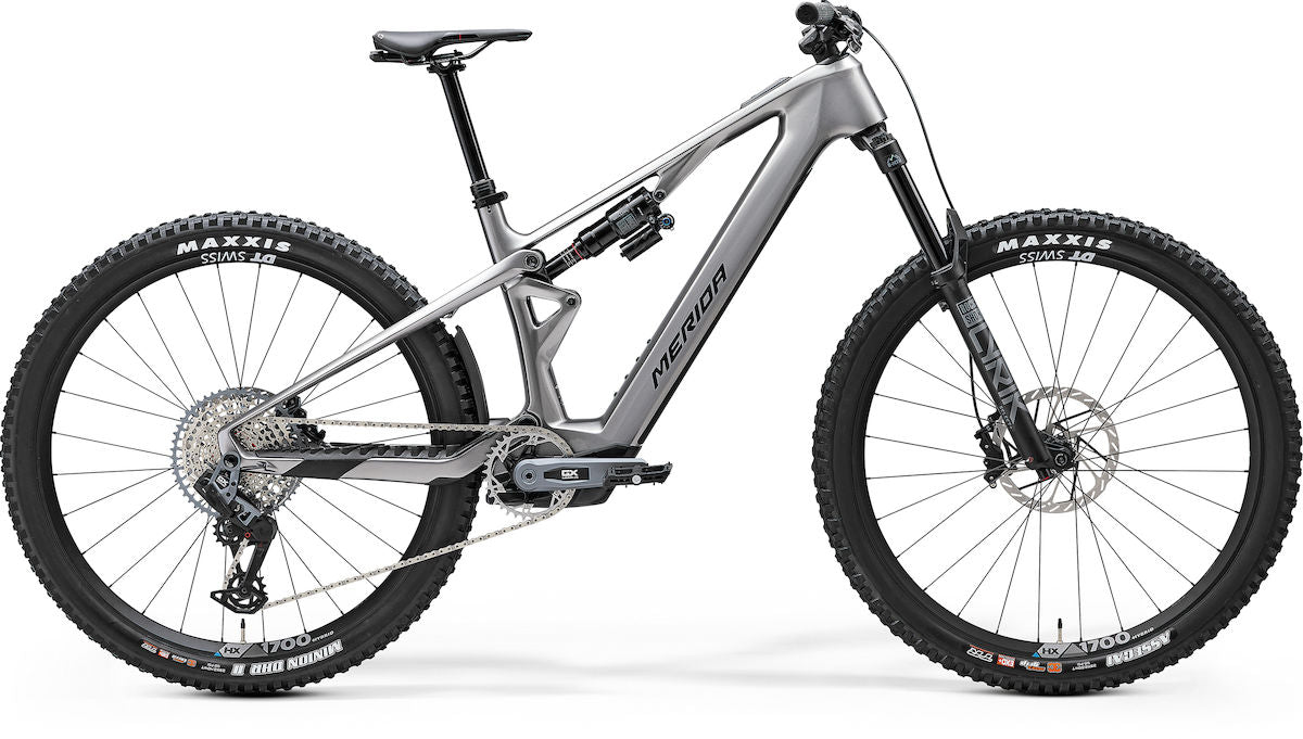 MERIDA eONE-SIXTY SL 8000 I1 – E-MTB Fully, Bosch Performance Line SX, 400 Wh, Carbon, Glossy Gunmetal Grey (Black)