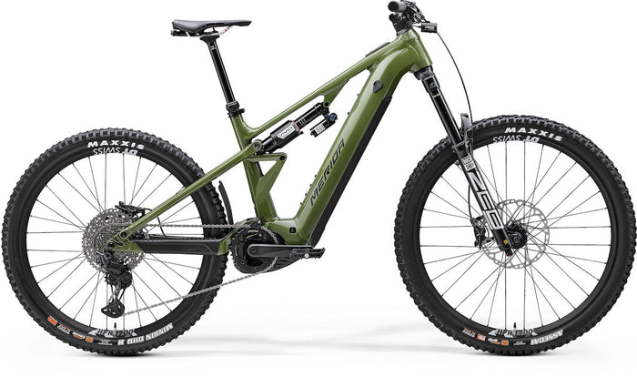 MERIDA eONE-EIGHTY 900 I1 – E-MTB Fully, Bosch Performance Line CX, 800 Wh, Silk Anaconda Green (Black)
