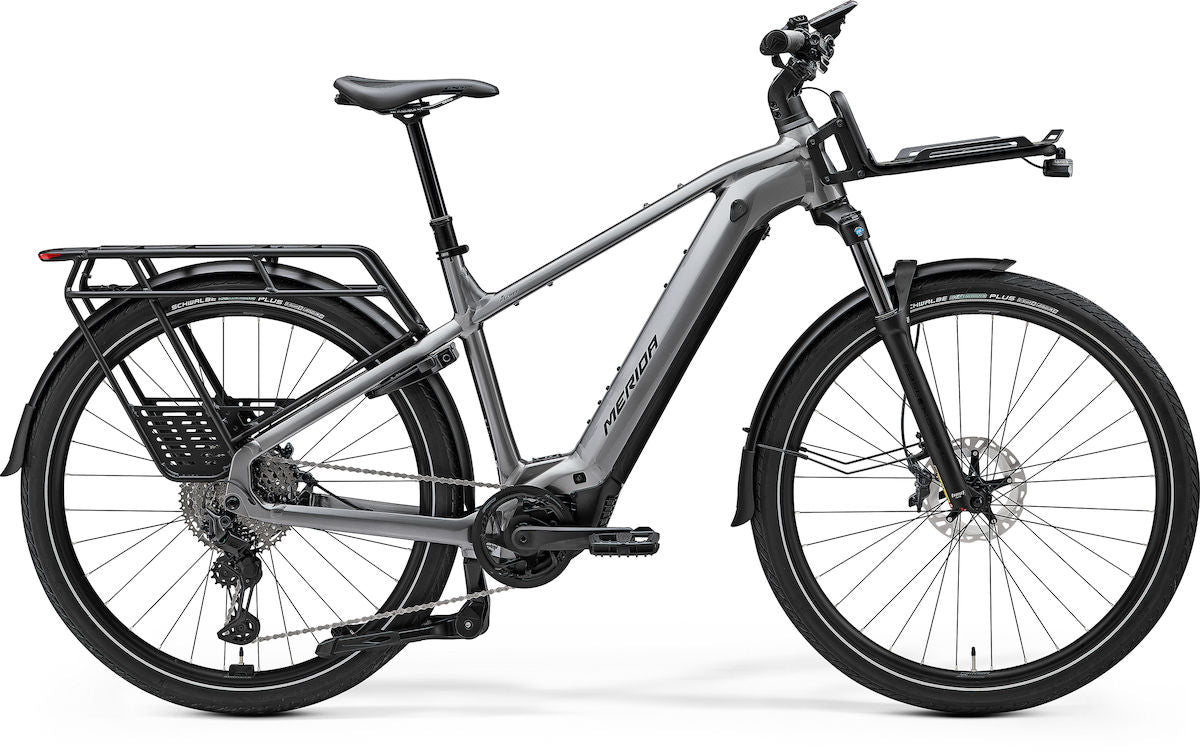 MERIDA eFLOAT HD 700 EQ II1 – E-Trekkingbike, Bosch Performance Line CX, 800 Wh, Gunmetal Grey (Black)