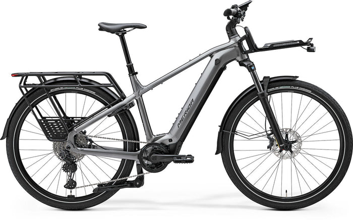 MERIDA eFLOAT HD 700 EQ II1 – E-Trekkingbike, Bosch Performance Line CX, 800 Wh, Gunmetal Grey (Black)