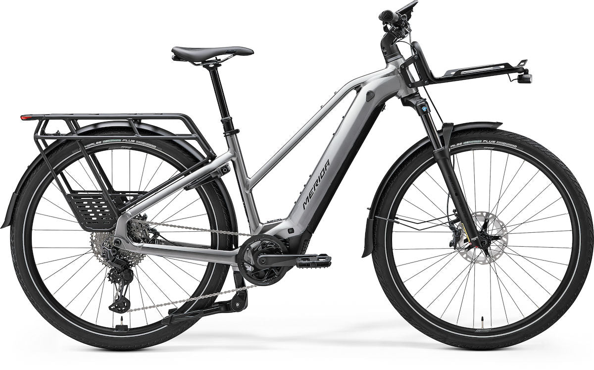 MERIDA eFLOAT HD 700 Lady EQ II1 – E-Trekkingbike, Bosch Performance Line CX, 800 Wh, Gunmetal Grey (Black)