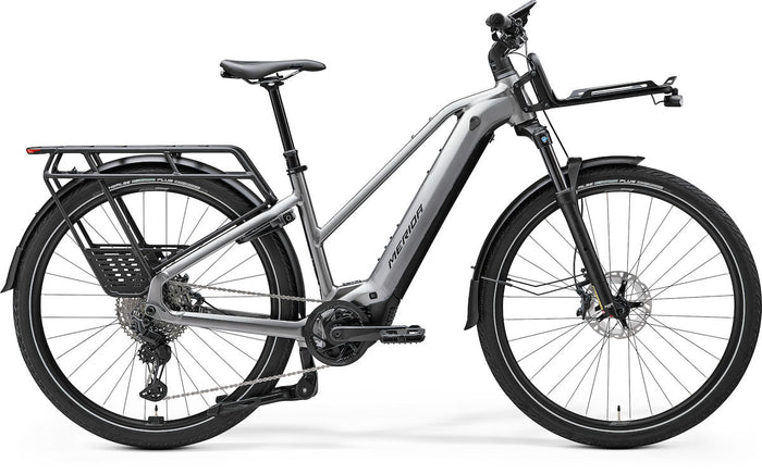 MERIDA eFLOAT HD 700 Lady EQ II1 – E-Trekkingbike, Bosch Performance Line CX, 800 Wh, Gunmetal Grey (Black)