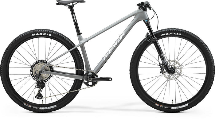 MERIDA BIG.NINE XT – Mountainbike Hardtail, Carbon, Shimano XT, Cool Grey (Silver/Black)