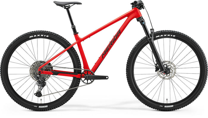 MERIDA BIG.NINE TR 600 – Mountainbike Hardtail, Aluminium, Shimano CUES U6000, Matt Red (Black)