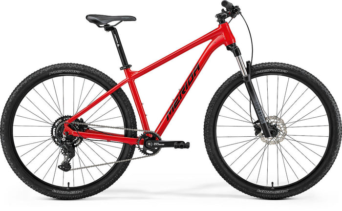 MERIDA BIG.NINE 80 – Mountainbike Hardtail, Aluminium, Shimano CUES U4000-9, Dark Race Red (Black)
