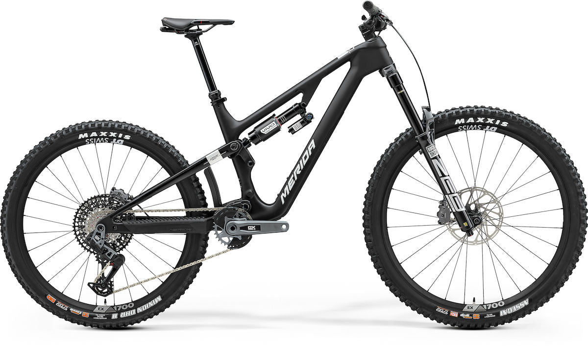 MERIDA ONE-SIXTY 8000 – Mountainbike Fully, Carbon, Sram GX Eagle Transmission, Silk Black (Silver)